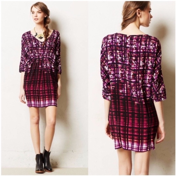 ANTHROPOLOGIE Maeve Petal Palette Boho Tunic Dress medium - Picture 1 of 7